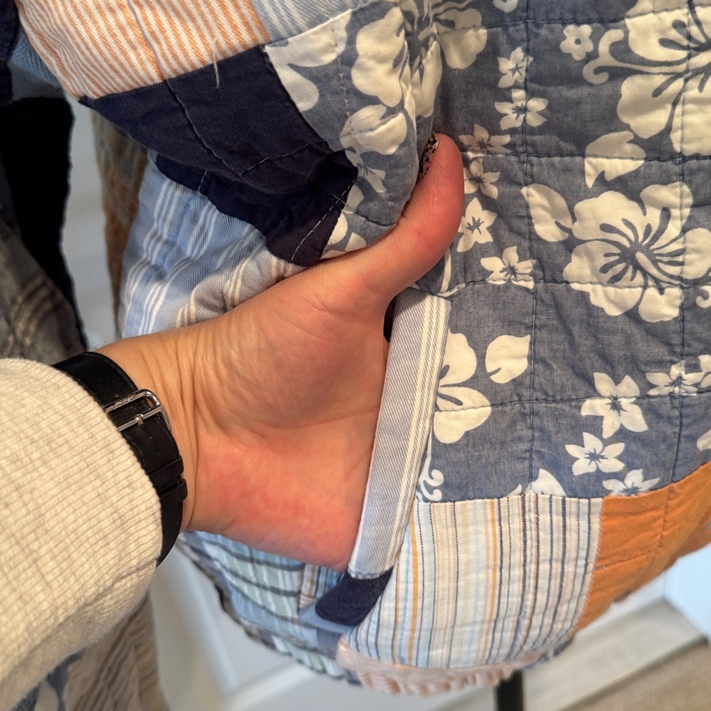 The Morgan Factory Patchwork Upcycled Bomber Jack… - image 4